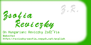 zsofia reviczky business card